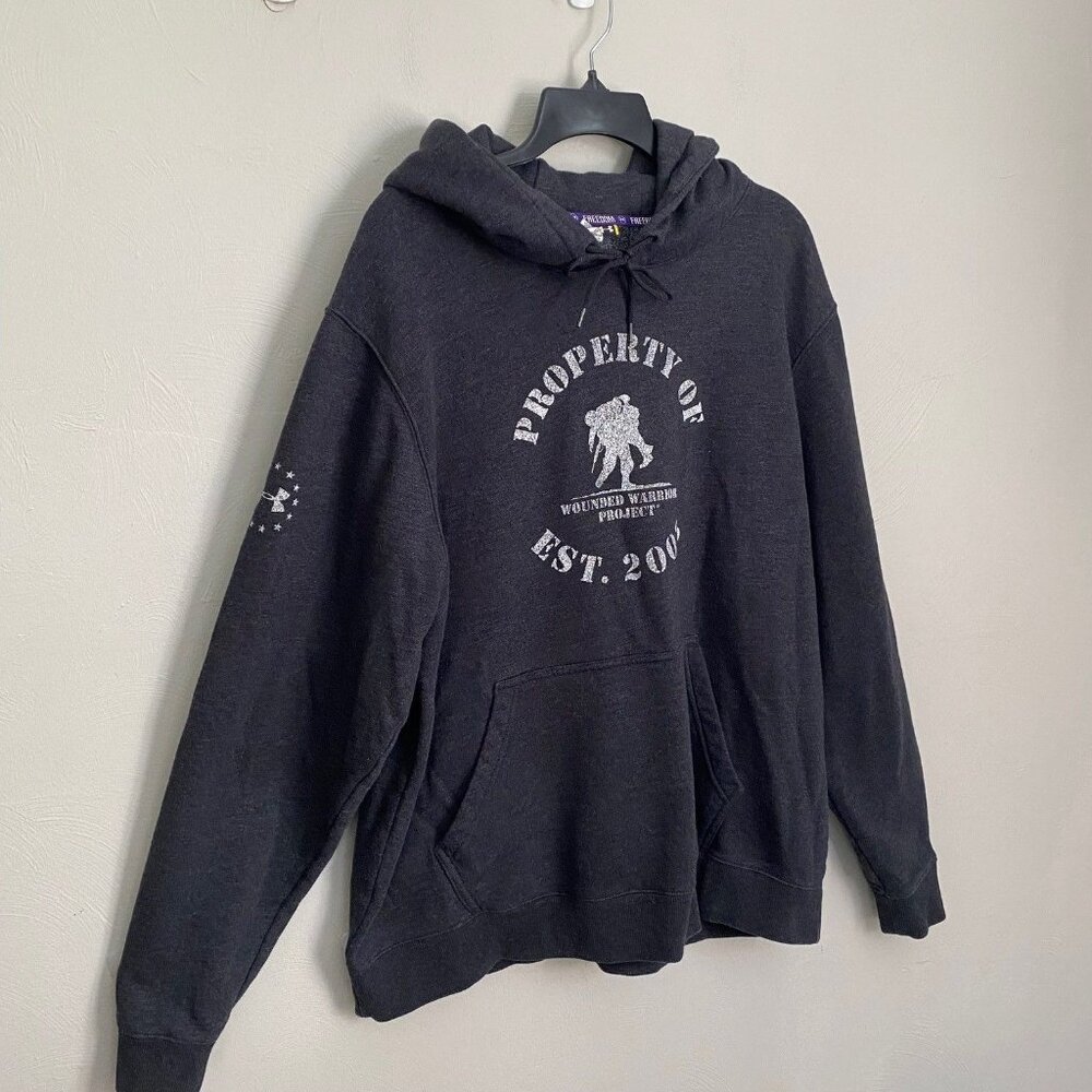 Wounded Warrior Project Under Armour Hoodie Size 2XL Gray USA Military Army WWP